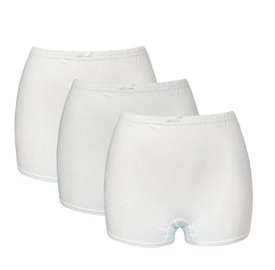 Alphabet Girls Shorts  White 3 Pack (9/10yrs)