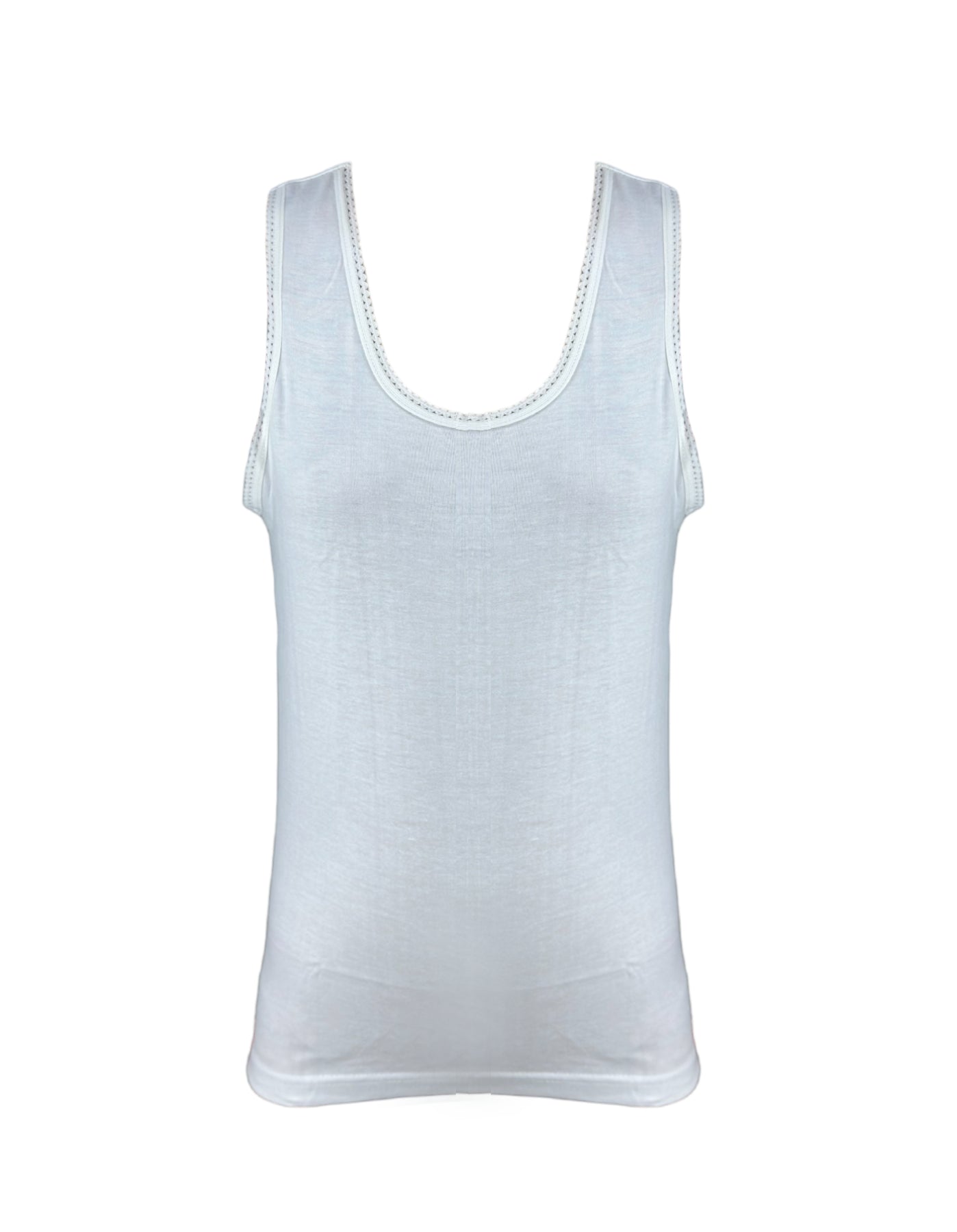 Alphabet Girls Vest  White 6 Pack (7/8yrs)