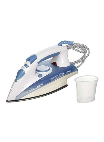 2200w Steam Iron With Non-stick Soleplate And Spray Function
