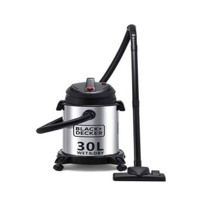 Brown Box 1610W 30L Wet and Dry Stainless Steel Tank, Drum Vacuum Cleaner