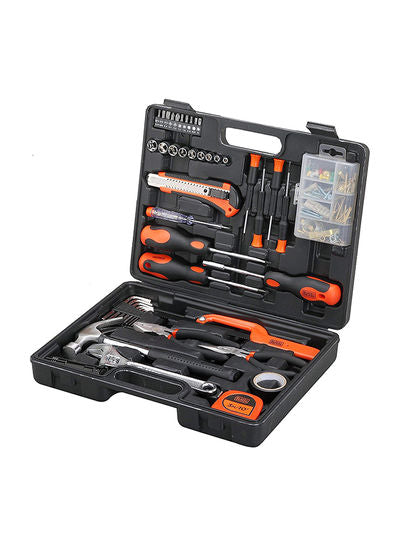 Brown Box 126-Piece Hand Tool kit In Kit box Compact, Versatile And Effective For Home DIY And Office Use