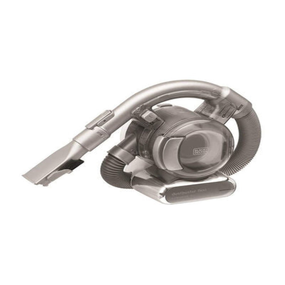 Brown Box Cordless Dustbuster Flexi Hand Vacuum Cleaner with Floor Extension Kit, 18V Li-Ion, 25 W, Dark Titanium/Chrome