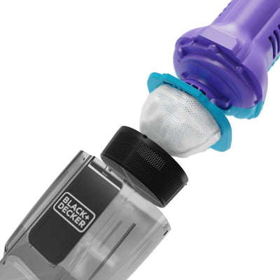 BLACK+DECKER 7.2V/2.0Ah Cordless Handheld Dustbuster Vacuum, Lively Lavender/Breeze Purple - NVD220BP-GB, by BLACK+DECKER