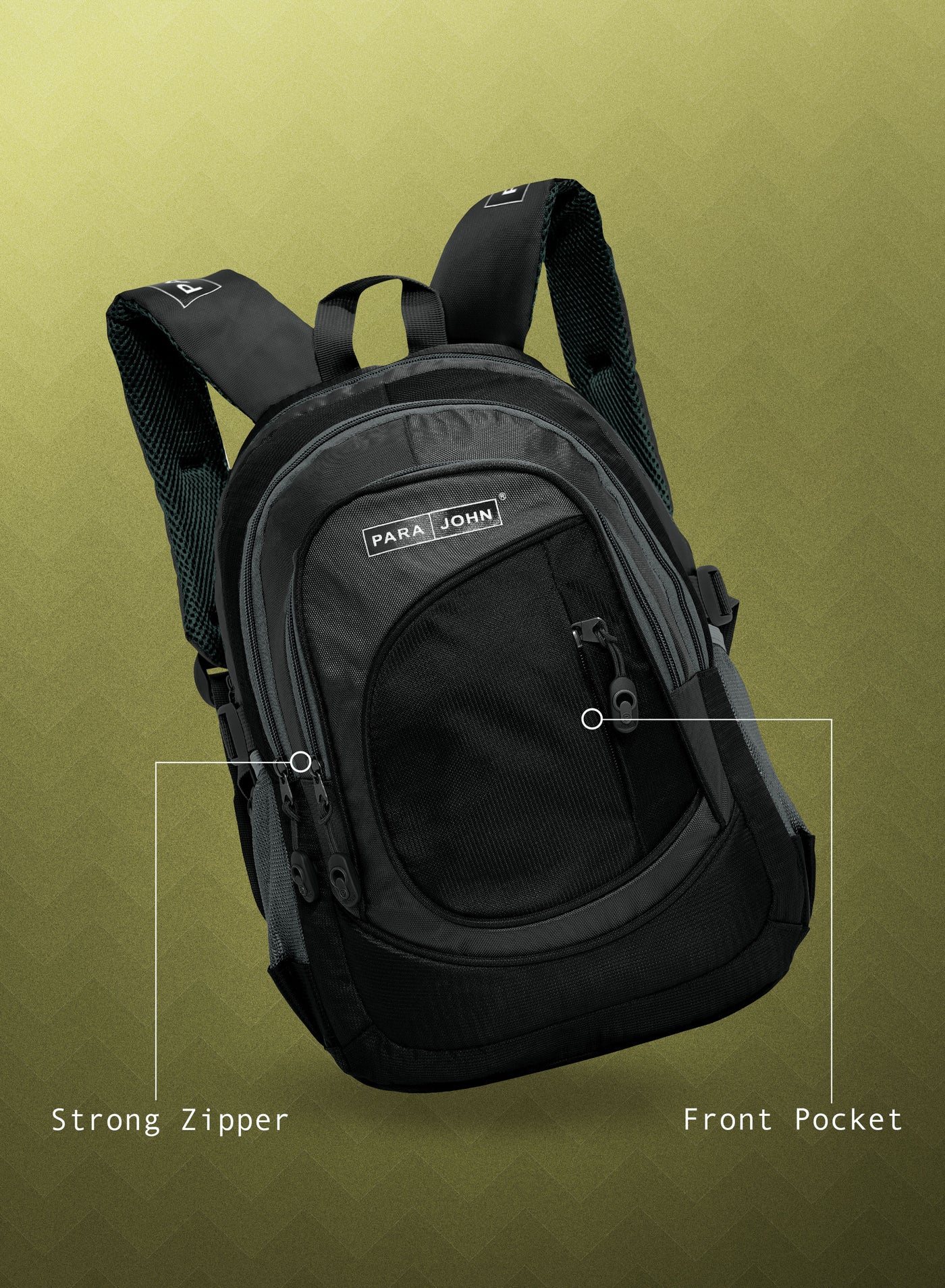 Classic Students School Backpack Black 18 Inch