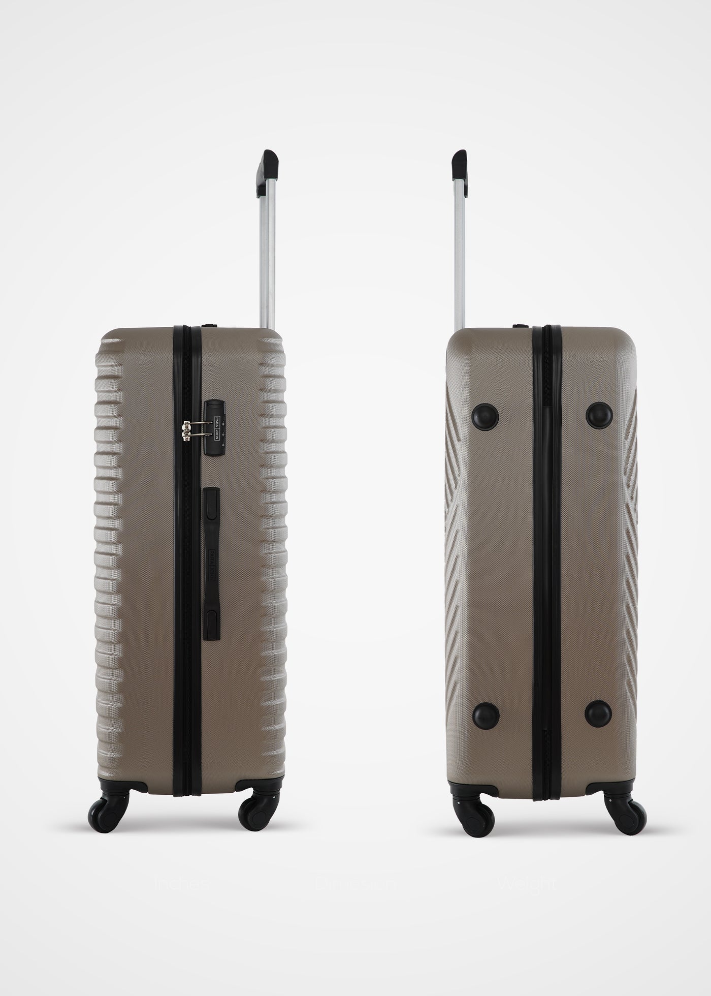 Sparkle ABS Hardside Spinner Luggage Trolley Set