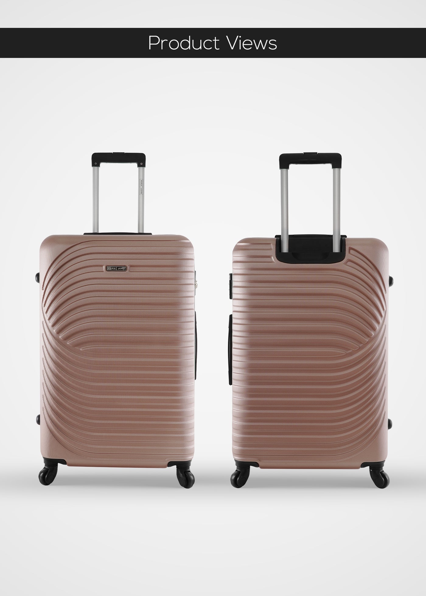 Sparkle ABS Hardside Spinner Luggage Trolley Set