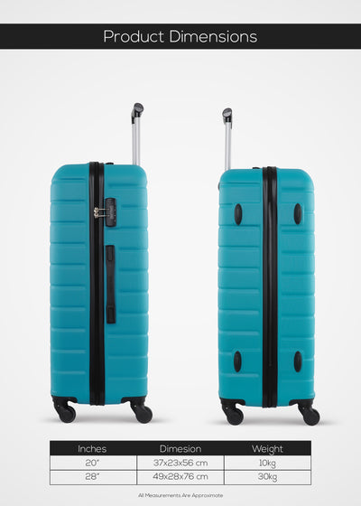 Beta ABS Hardside Spinner Luggage Trolley Set