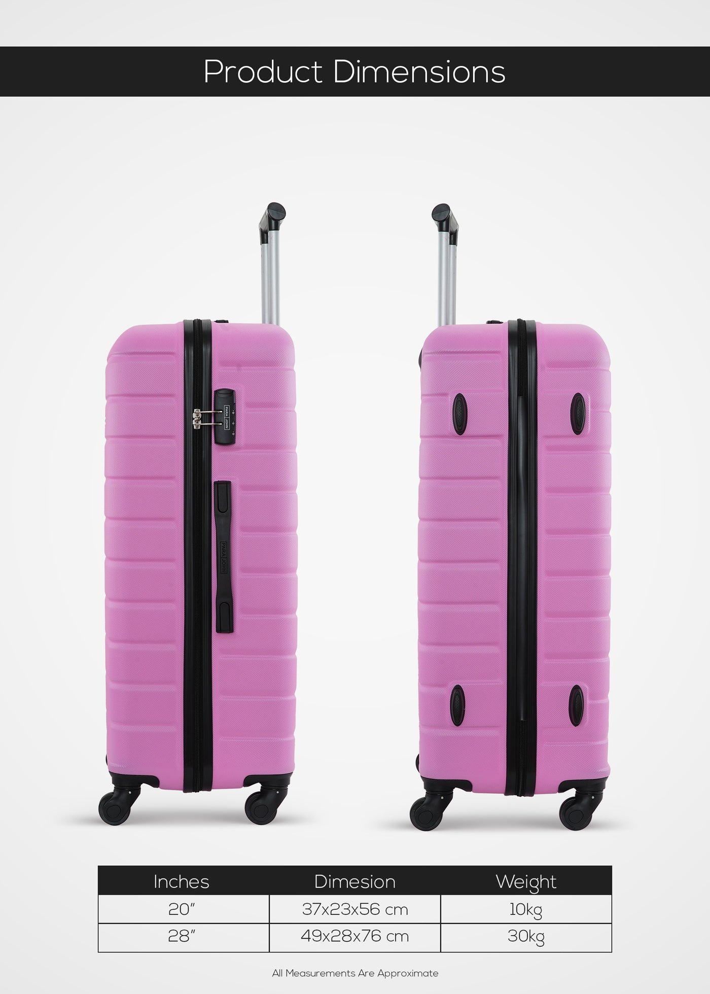 Beta ABS Hardside Spinner Luggage Trolley Set