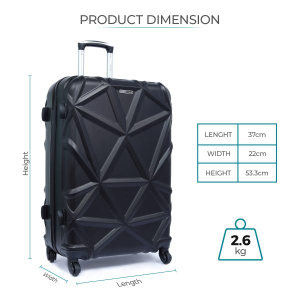 Matrix ABS Hardside Spinner Luggage Trolley Set