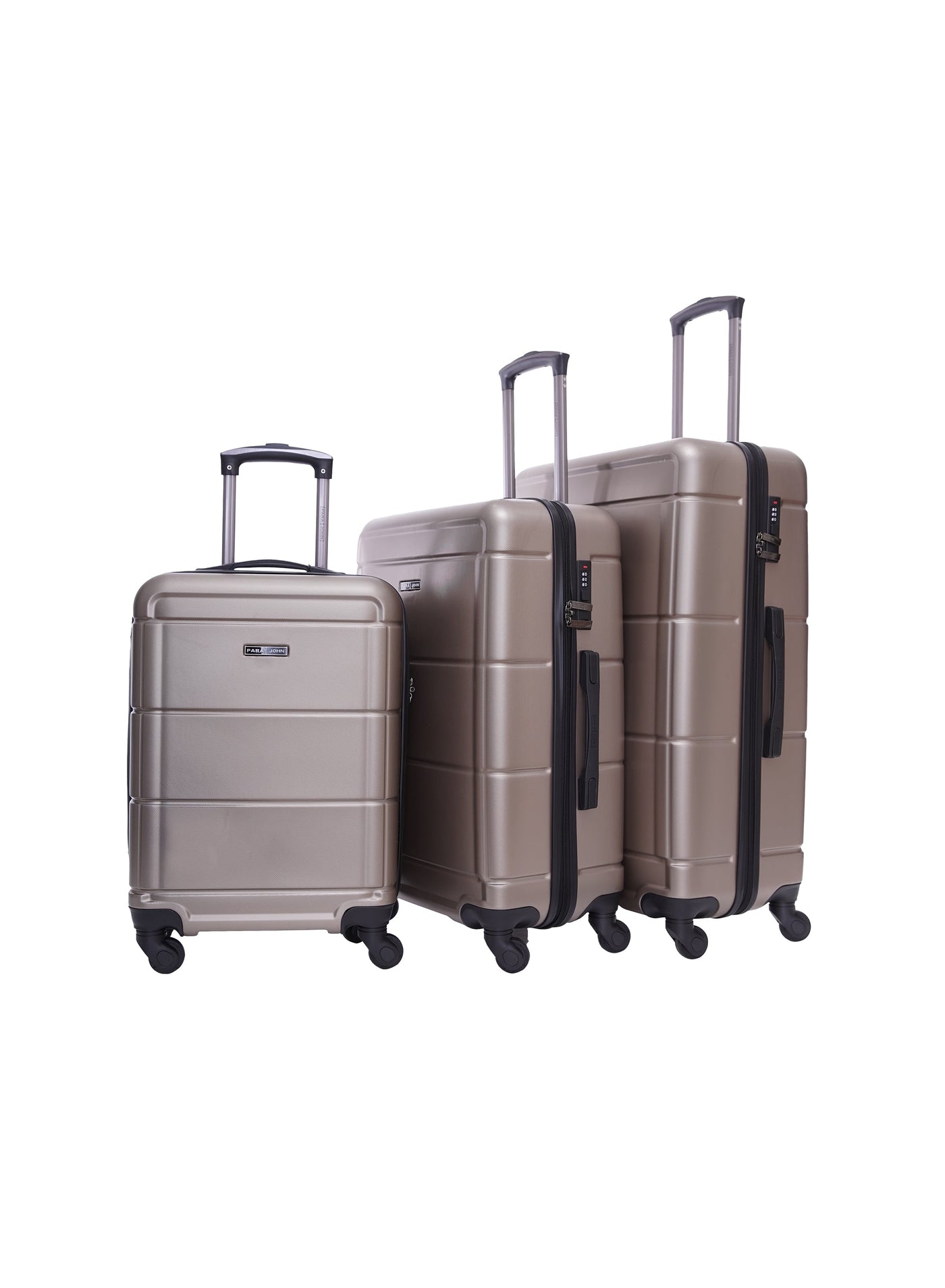 Parajohn 3-Piece Hard Side ABS Luggage Trolley Set 20/24/28 Inch