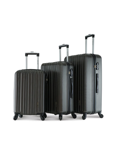 Parajohn 3 Piece ABS Hardside Spinner Luggage Trolley Set 20/24/28 Inch