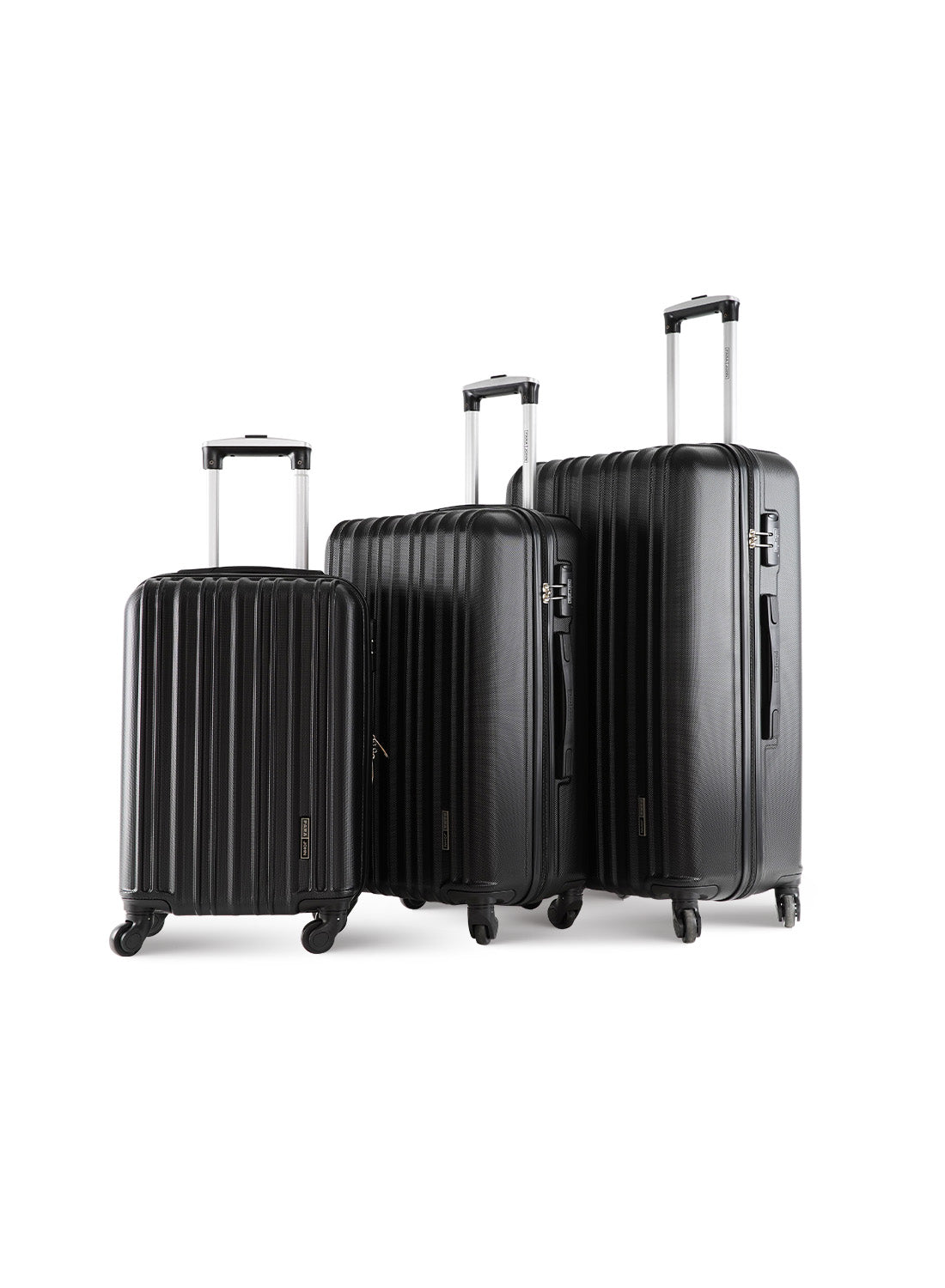 Parajohn 3 Piece ABS Hardside Spinner Luggage Trolley Set 20/24/28 Inch