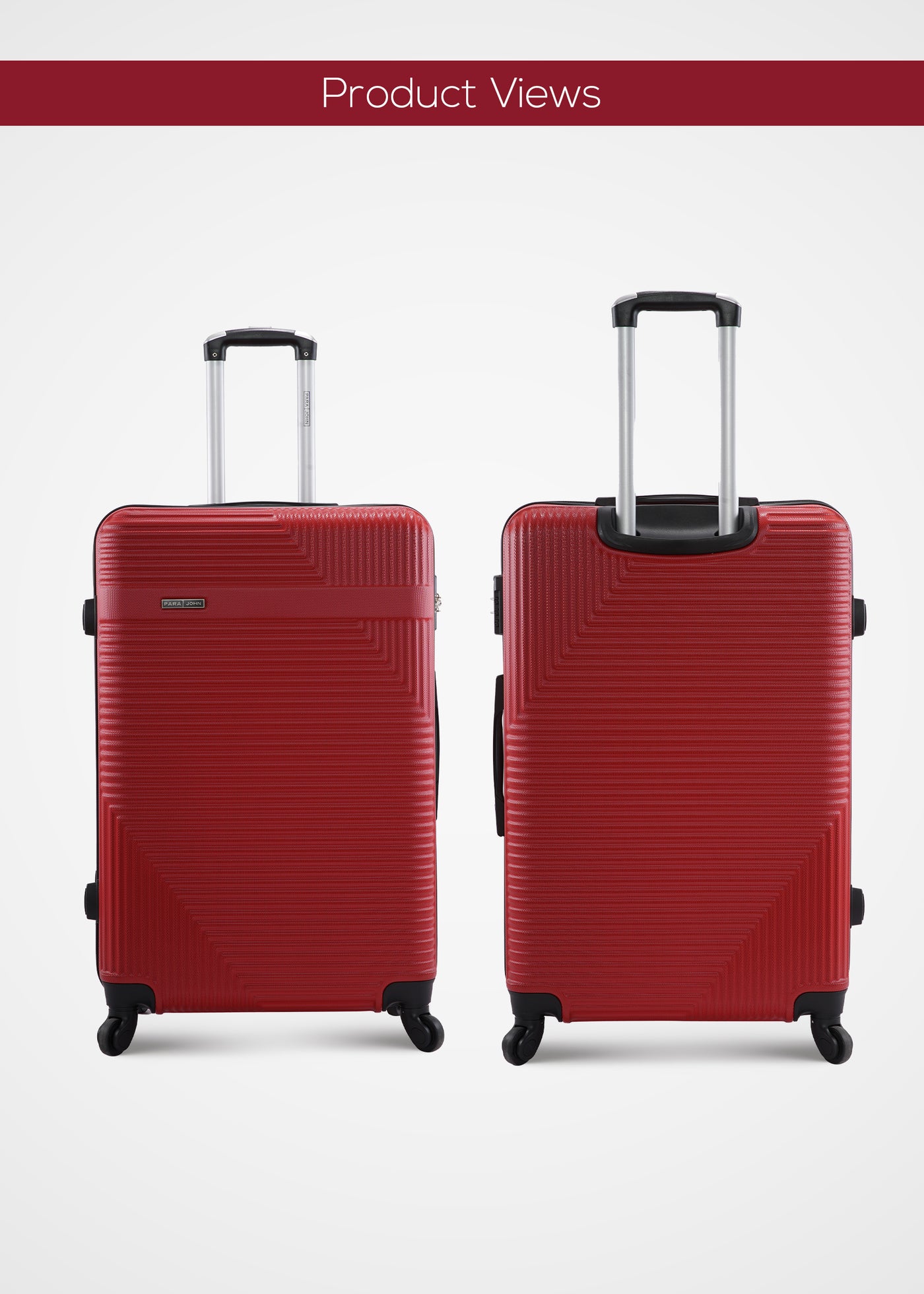 3 Piece ABS Hardside Spinner Luggage Trolley Set 20/24/28 Inch