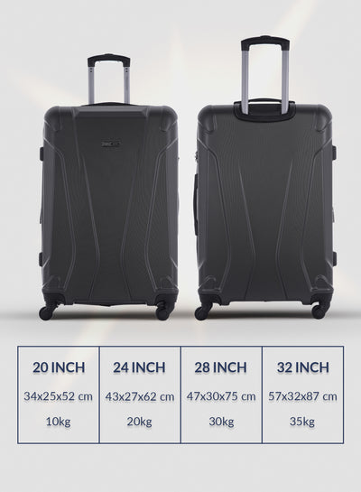 Parajohn Travel Luggage Suitcase Set of 4 -  Trolley Bag, Carry On Hand Cabin Luggage Bag - Lightweight Travel Bags with 360 Durable 4 Spinner Wheels - Hard Shell Luggage Spinner - (20'', ,24'', 28'', 32'')