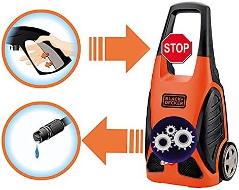 Brown Box Black & Decker 1600W 120 Bar Pressure Washer, Orange/Black - PW1600SL-B5