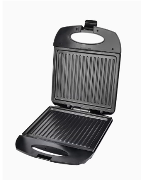 4 Slice Sandwich Maker Fixed With Grill Plate 1400 W Black/Silver