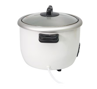 Brown Box Rice Cooker, 10-Cup, 588-700W, Nonstick Bowl, Auto Warm, Quick Meals, Perfect Rice Every Time, Practical and Convenient, Ideal for Families and Dorms, 1.8 L 700 W RC1850-B5 White