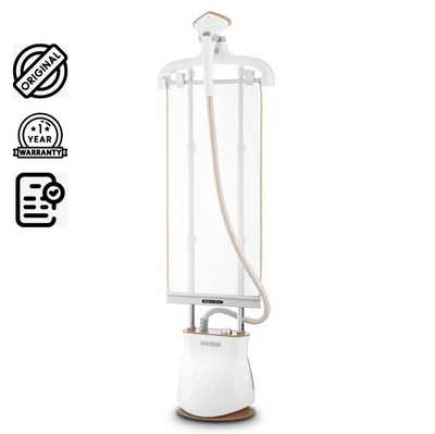 Brown Box 2400W 1.5L Upright Garment Steamer 35gm/min Steam, With Adjustable Double Poles Rotary Wheels, Multiple Attachments, For Quick Wrinkle Free&Santized Garment