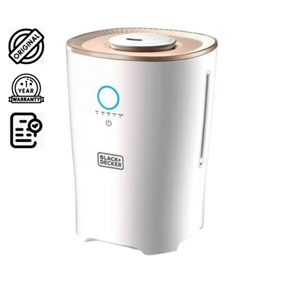 Brown Box Humidifier 4L Compact Ultrasonic Air With Touch Control For Home And Office, White/Rose Gold