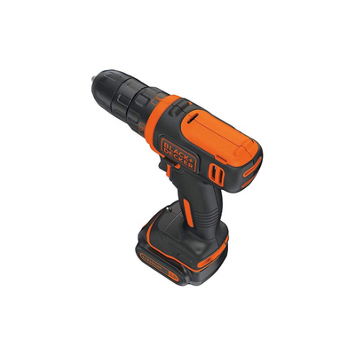 Cordless Drill Kit, Black/Orange