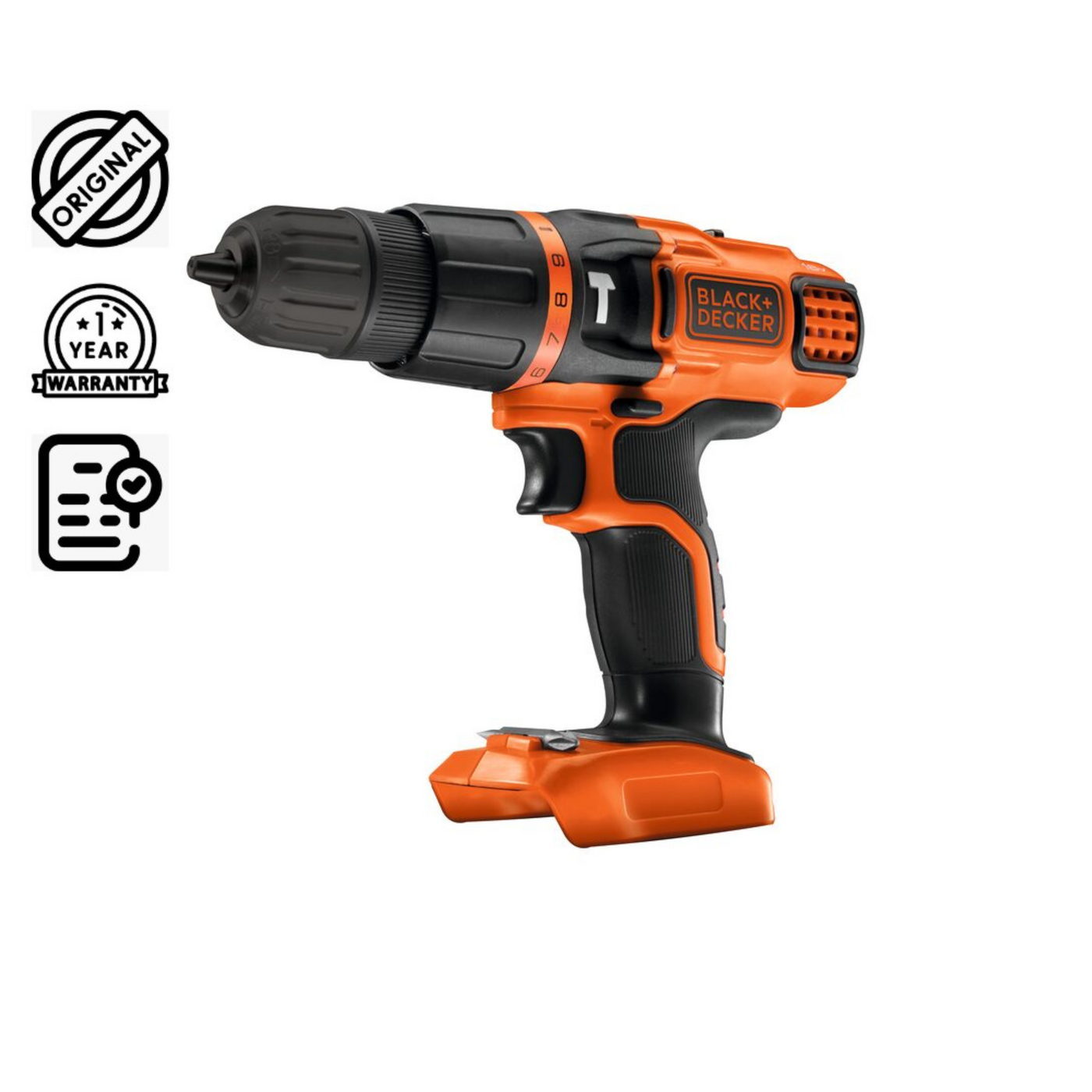 Brown Box Cordless Hammer Drill with 11 Torque Settings 18V Battery Not Included