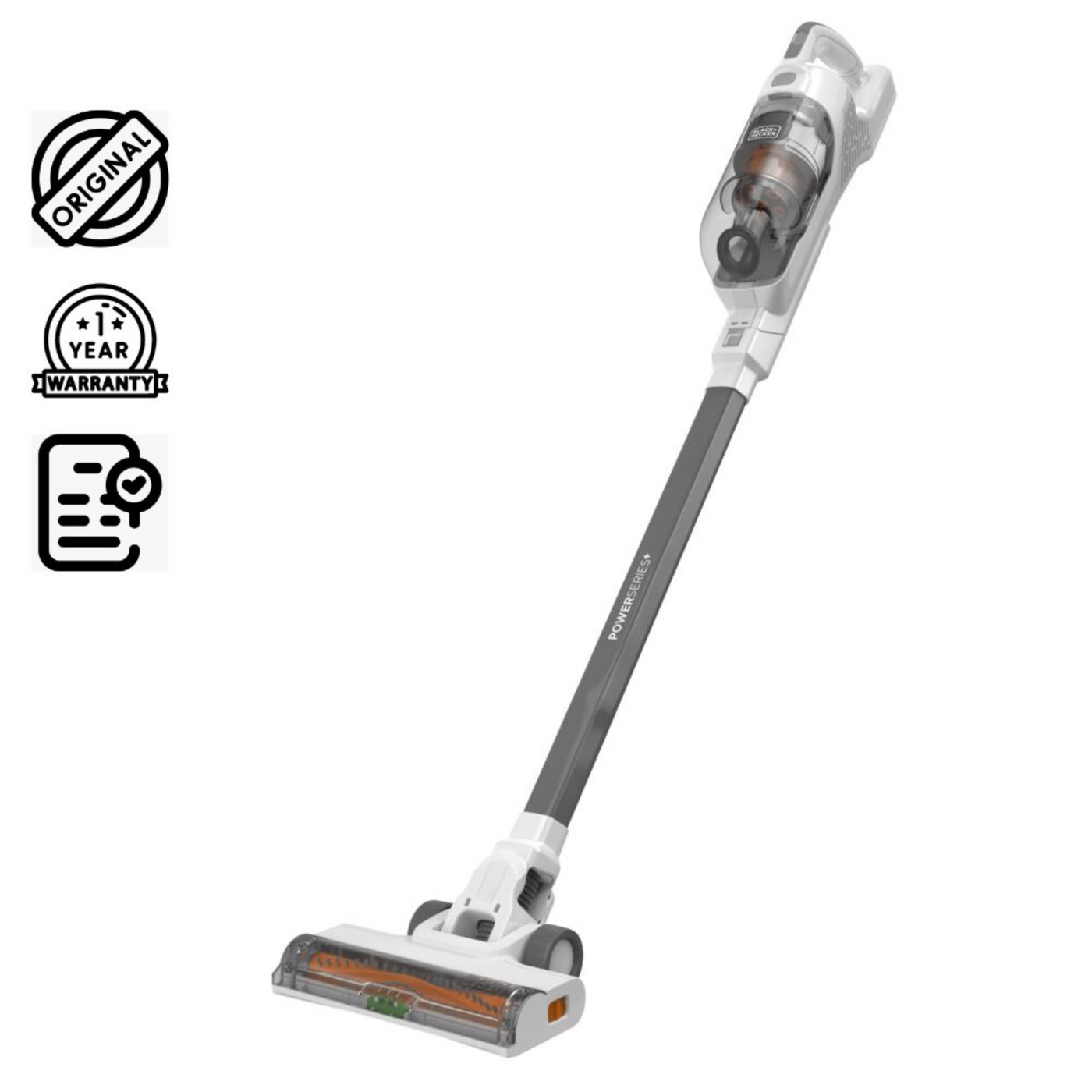 Brown Box Powerseries+ Cordless Stick Vacuum Cleaner, 18V 1.5Ah Battery, 33 Minutes Runtime, 2 Speed, Beater Bar