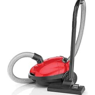 Bagged Corded Vacuum Cleaner, 1000 W, 1 L, Red/Black