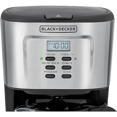 900W 12 Cup 24 Hours Programmable Coffee Maker with 1.5L Glass Carafe and Keep Warm Feature for Drip Coffee and Espresso