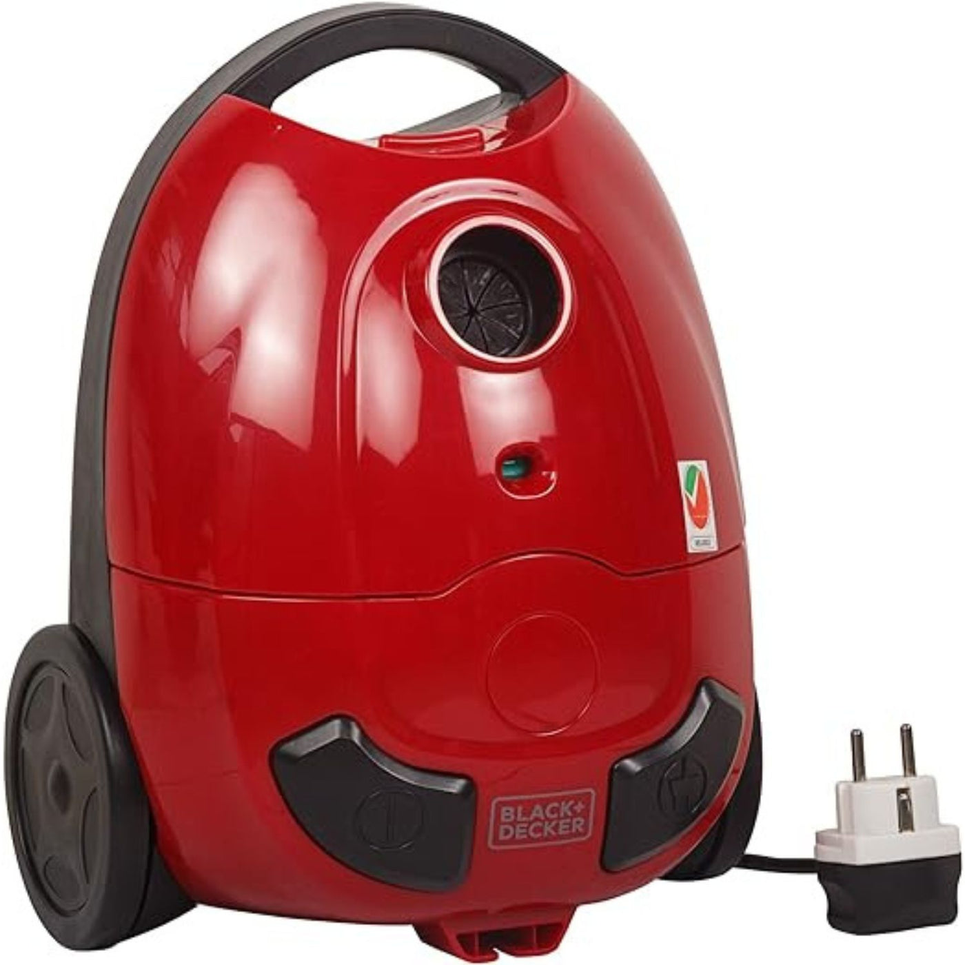 Bagged Corded Vacuum Cleaner, 1000 W, 1 L, Red/Black