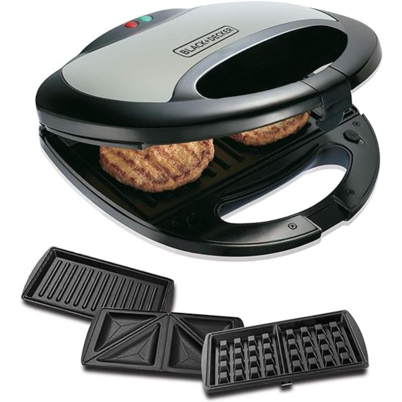 750w 3 In 1 Sandwich, Grill And Waffle Maker
