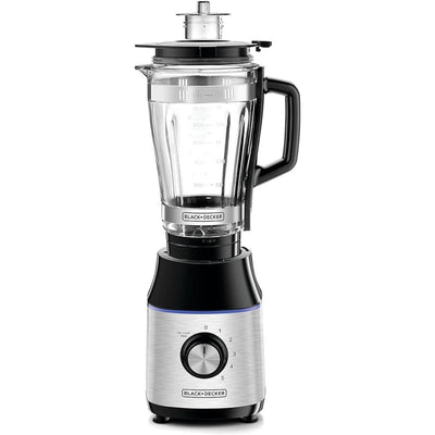 700W High Speed Premium Blender, with Glass Jar Black/Silver