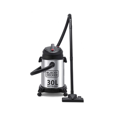 1610W 30L Wet and Dry Stainless Steel Tank, Drum Vacuum Cleaner