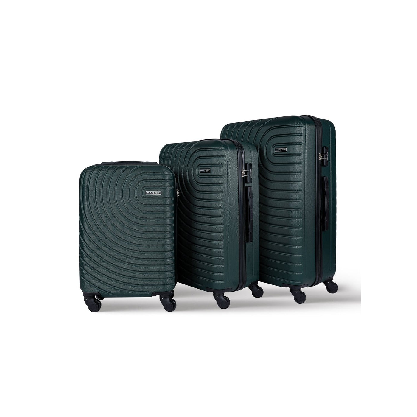 Kenzo 3-Piece ABS Hardside Spinner Luggage Trolley Set