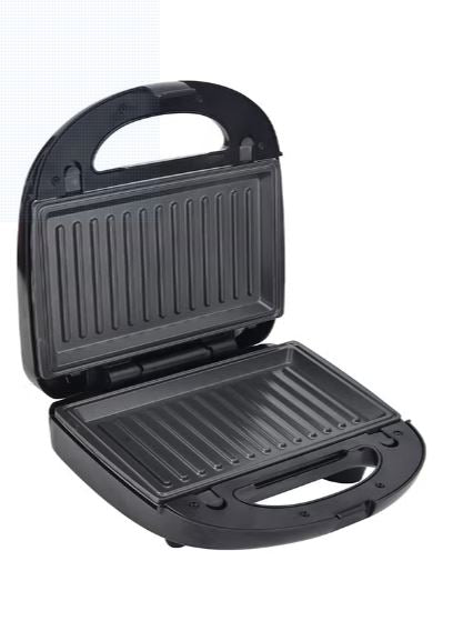 3 In 1 Sandwich Maker With Grill Waffle And Stainless Steel Panel 750.0 W Black/Silver