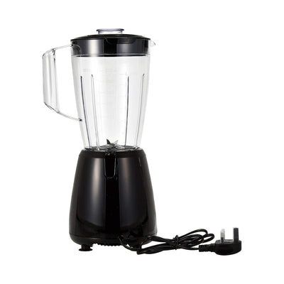 400W 1.5L Blender with Grinder Mills With 300ml 2 Grinding Mill, Stainless Steel Blades and Two Pulse Control For Fine and Grinding of Coffee Herbs and Spices, Black