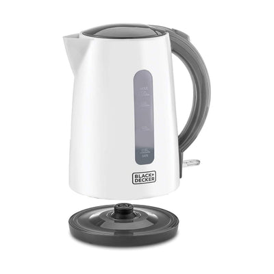 2200W 1.7L Cordless Electric Kettle With Water-Level Indicator, Removable Filter, Auto Shut-Off And BPA Free, Perfect for Warm Beverages, White