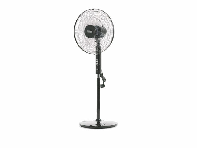 16 Inch Pedestal Stand Fan - Black