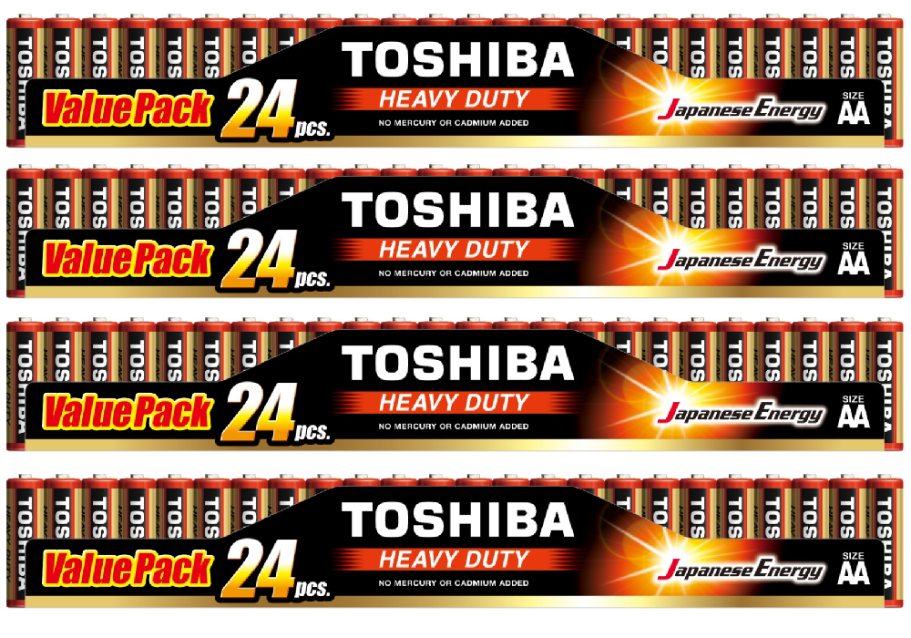 TOSHIBA Heavy Duty AA 96 Units Battery Pack