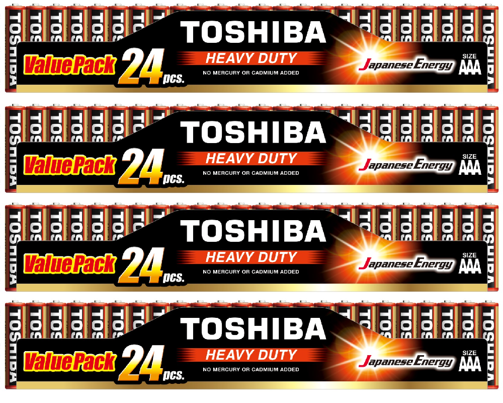 TOSHIBA Heavy Duty AAA 96 Units Battery Pack