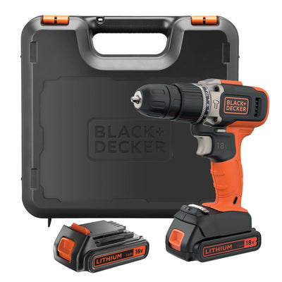 Combi Hammer Drill with 2 Batteries in Kitbox for Metal, Wod & Masonry Drilling & Screwdriving/Fastening