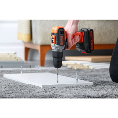 Combi Hammer Drill with 2 Batteries in Kitbox for Metal, Wod & Masonry Drilling & Screwdriving/Fastening