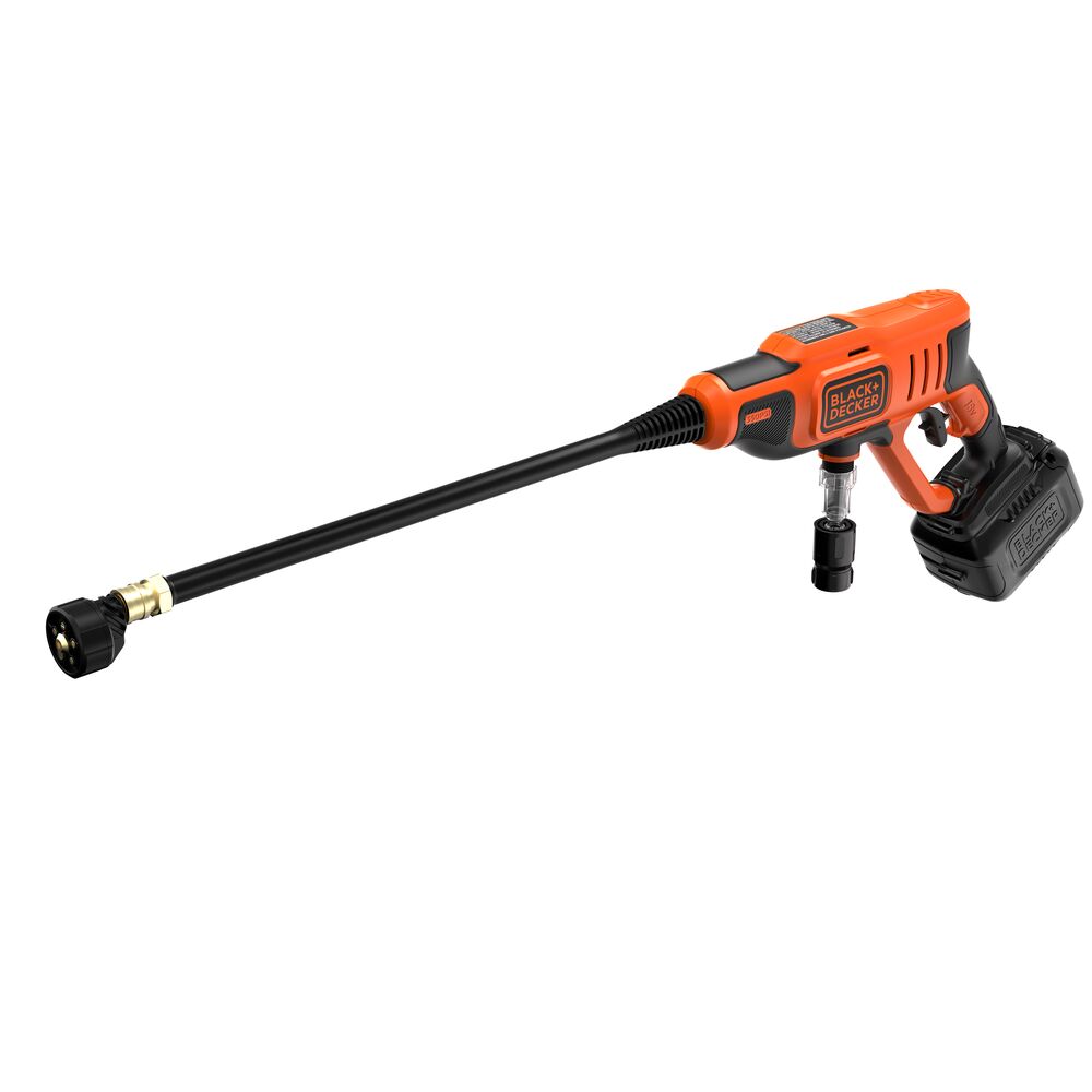Brown Box 5-in-1 Cordless Electric Pressure Washer, POWERCONNECT Series, 18 V, 24 Bar, 2 Ah Li-Ion Battery, 1 A Charger