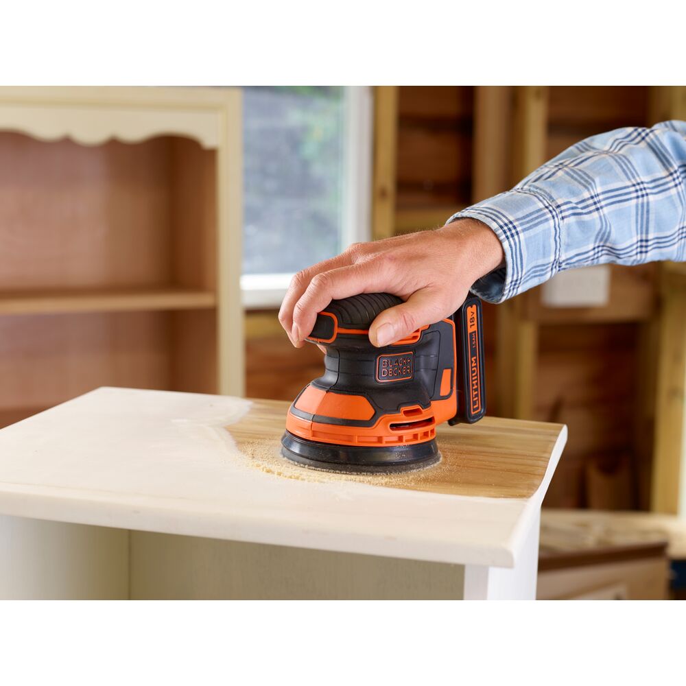 Cordless Random Orbit Sander with Dust Collector, 18V, Battery not included