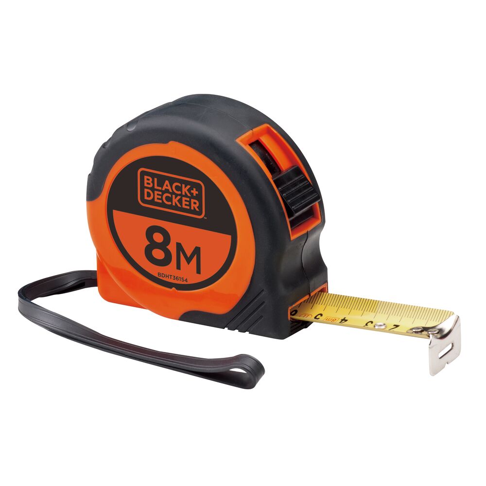 Short Measurement Tape Orange/Black 8X0.025meter