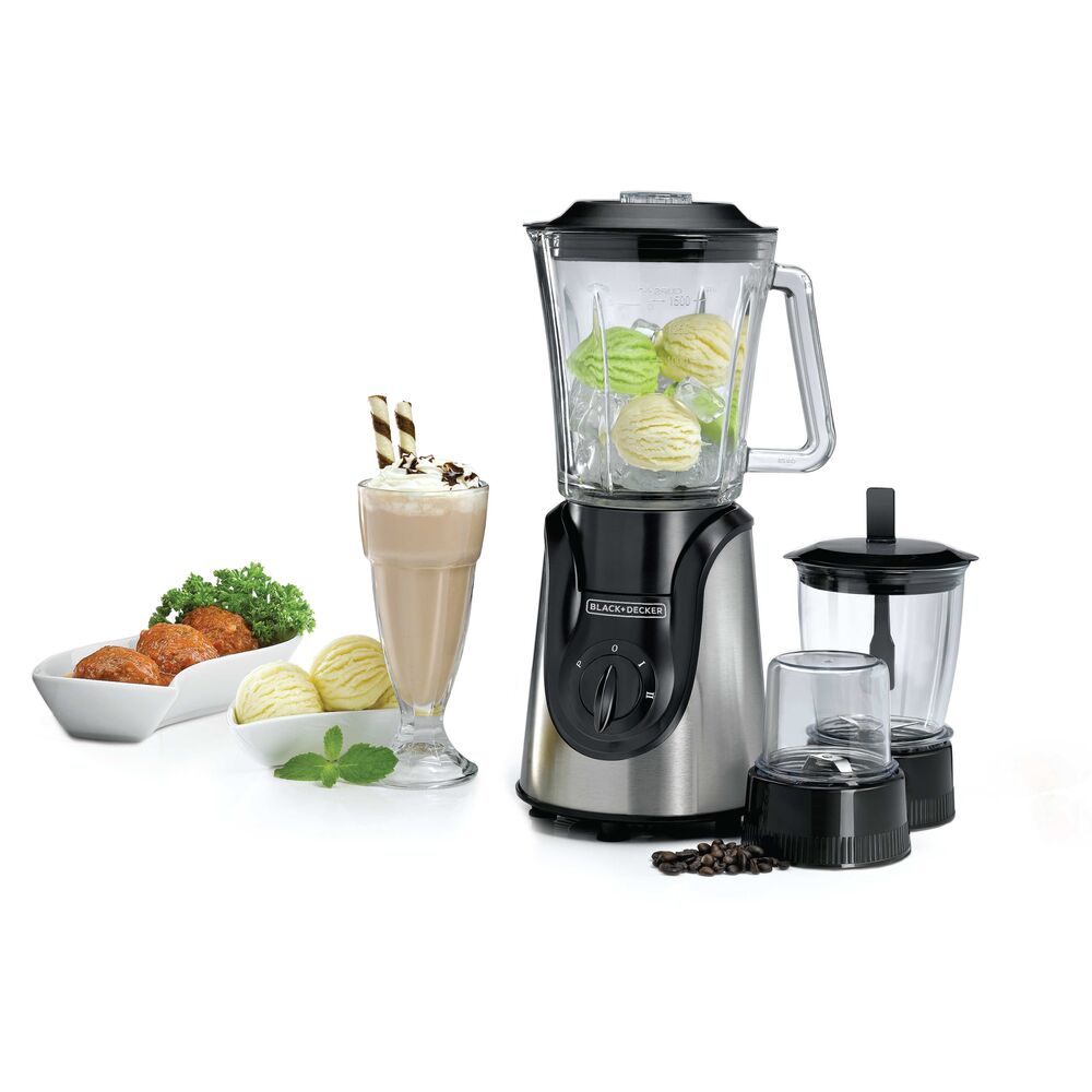 Glass Blender 600W, Bx600G-B5, Black/Silver