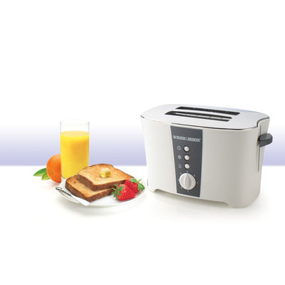 Brown Box 2 Slice Cool Touch Toaster with Crumb Tray for Easy Cleaning