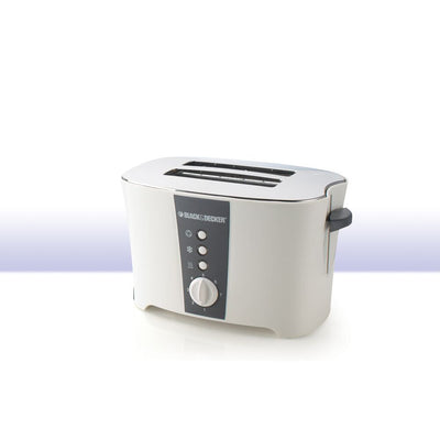 Brown Box 2 Slice Cool Touch Toaster with Crumb Tray for Easy Cleaning
