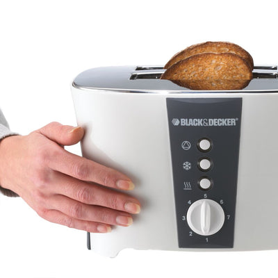 Brown Box 2 Slice Cool Touch Toaster with Crumb Tray for Easy Cleaning