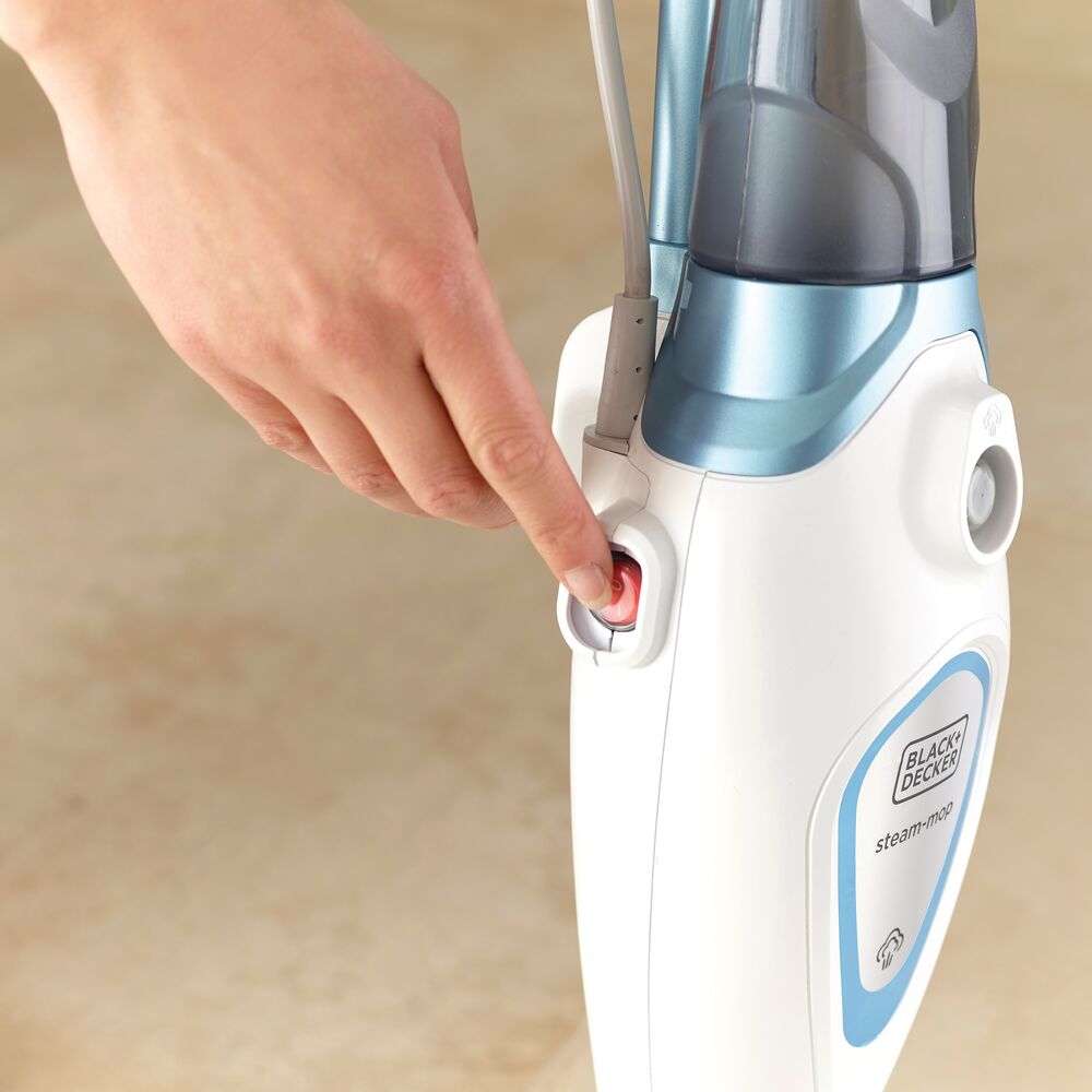 Brown Box 1300W Steam Mop with Superheated Steam, Swivel Head and Microfibre Pad