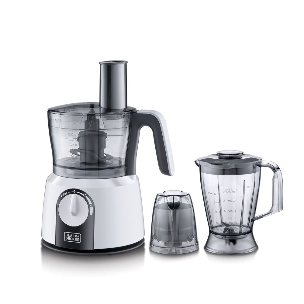 Brown Box 1000W 32 Functions 5-in-1 Food Processor, White